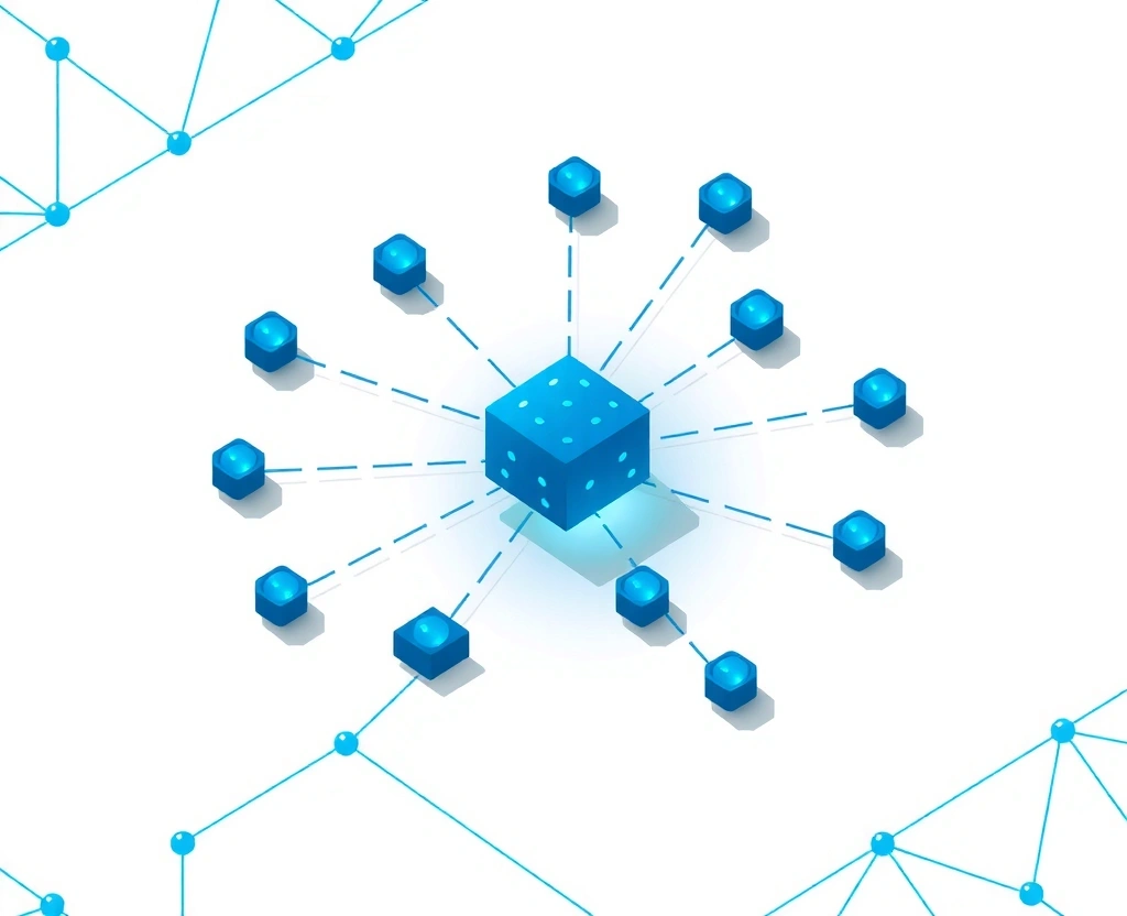 AI brain network visualization with digital connections and neural pathways